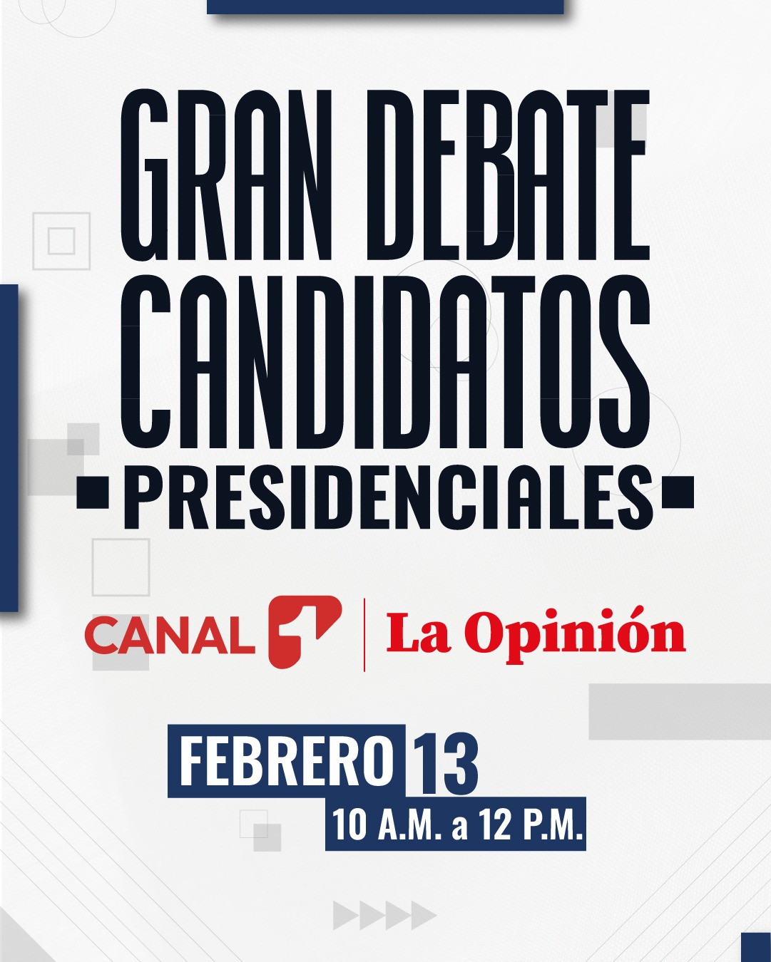 Acento y Canal 1 convocan al Gran Debate Presidencial que se realizará en Barranquilla