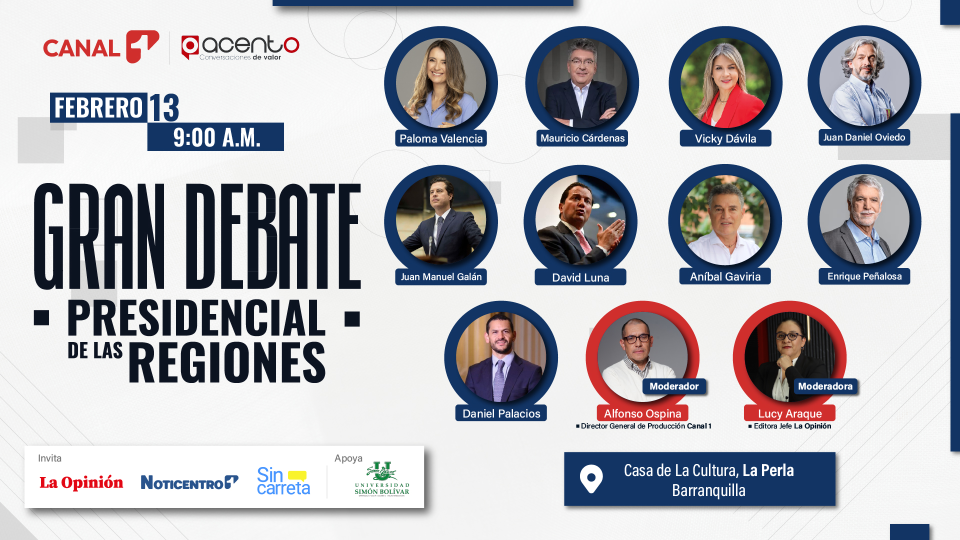 El Gran Debate Presidencial de las Regiones pone a Colombia a deliberar