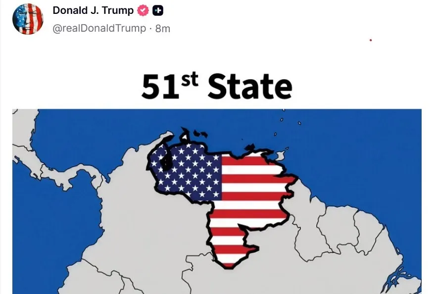Imagen de Venezuela como ‘estado 51’ desata otra controversia internacional