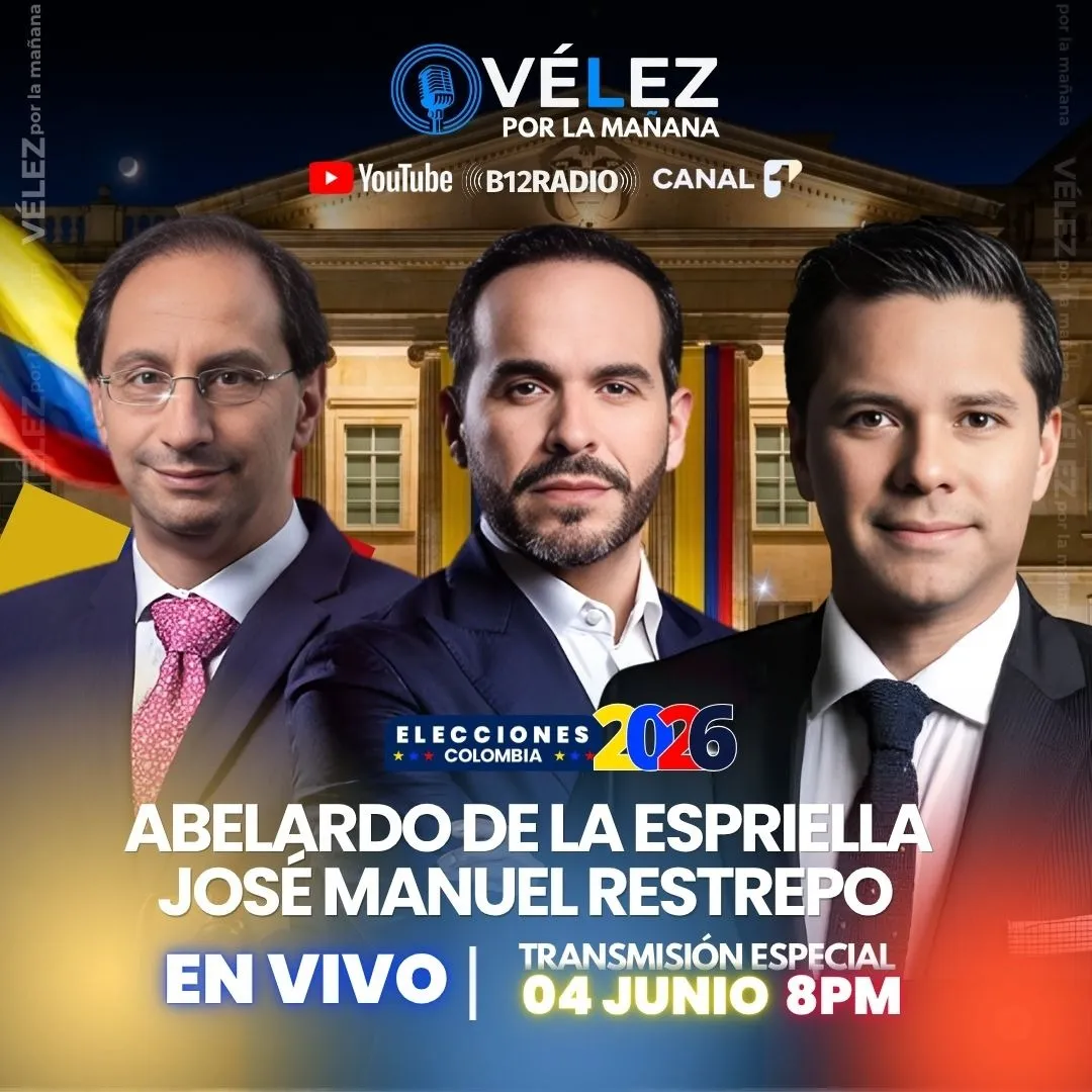 Abelardo De La Espriella y José Manuel Restrepo en vivo con Luis Carlos Vélez