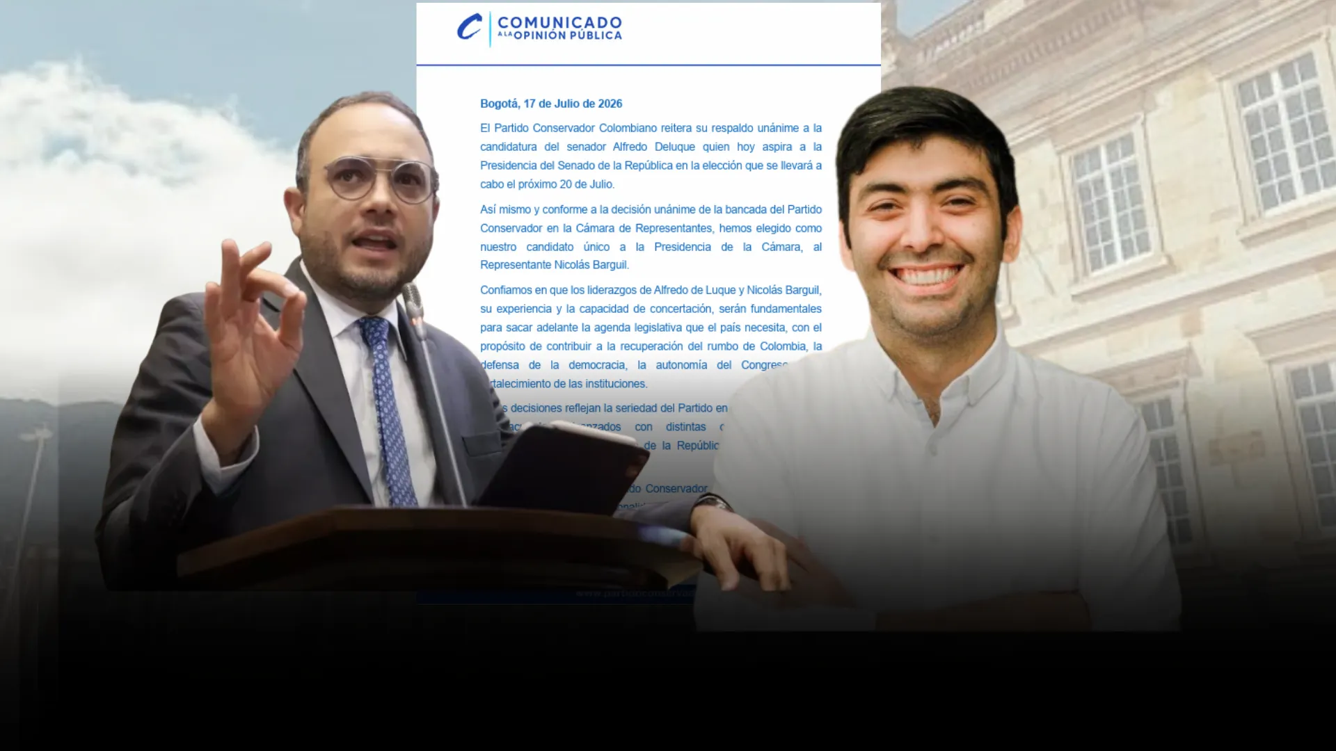 Partido Conservador define sus cartas para el Congreso