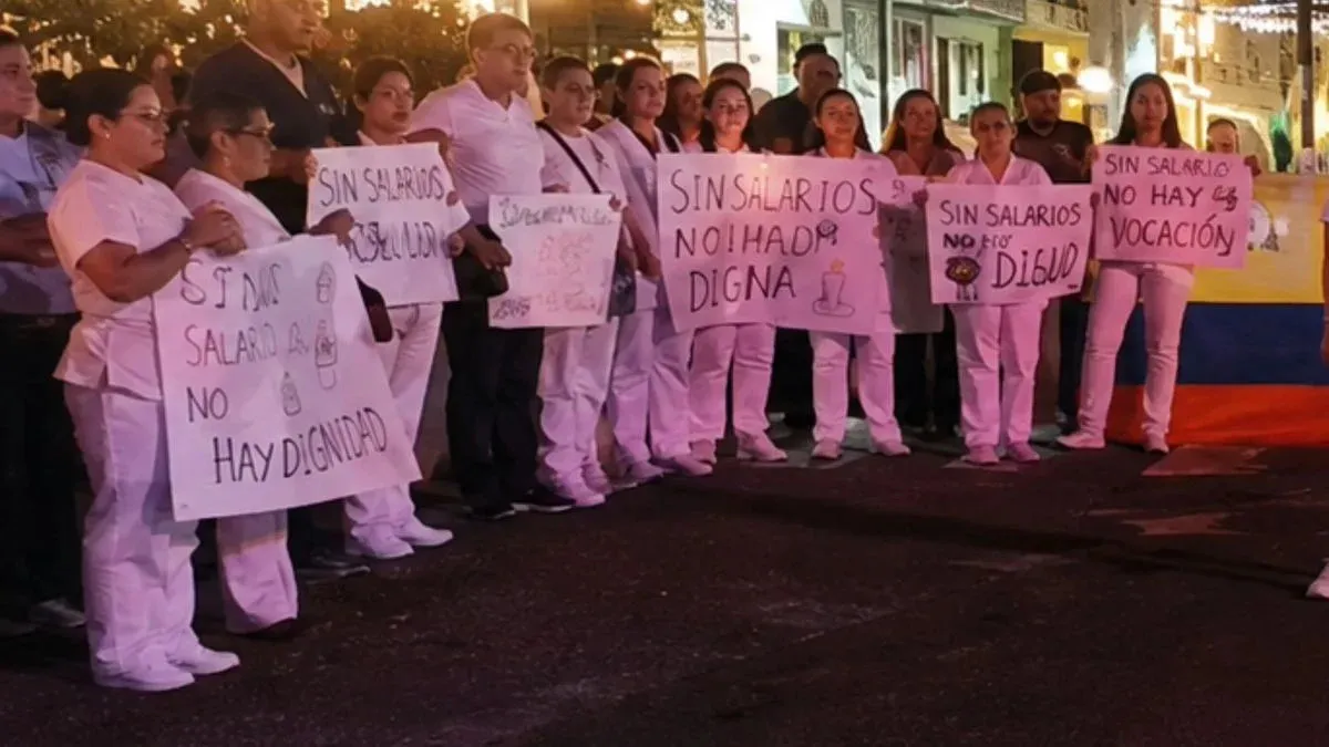 Crisis de salud en el Valle: protestas por salarios atrasados