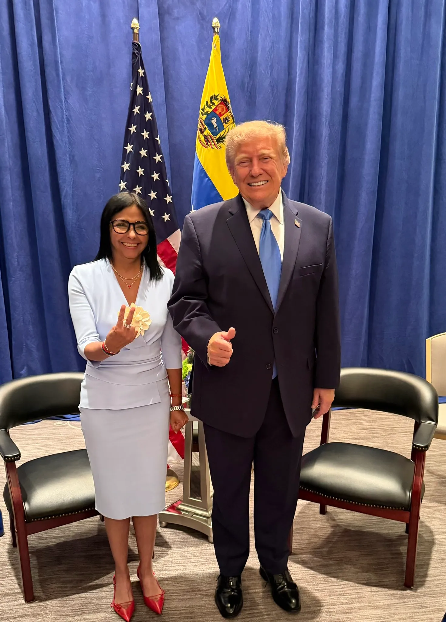 Delcy Rodríguez ante la ONU: acercamiento con Trump y promesa de elecciones sin fecha