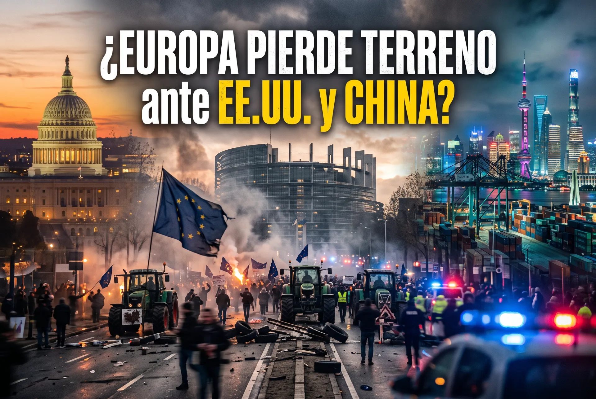 ¿Acelera la crisis de Europa su pérdida de terreno frente a EE. UU. y China?