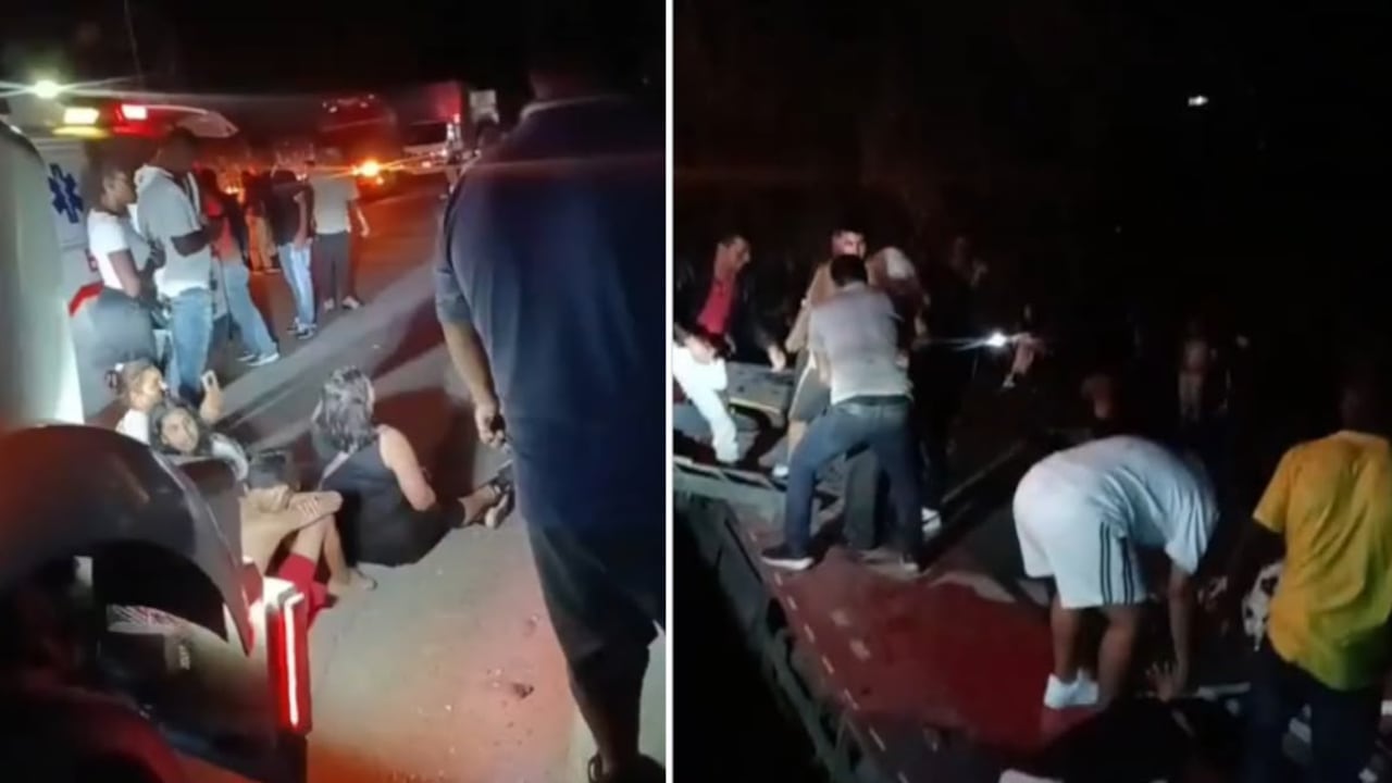 Bus con 60 pasajeros volcó tras disparos en la Panamericana, Cauca