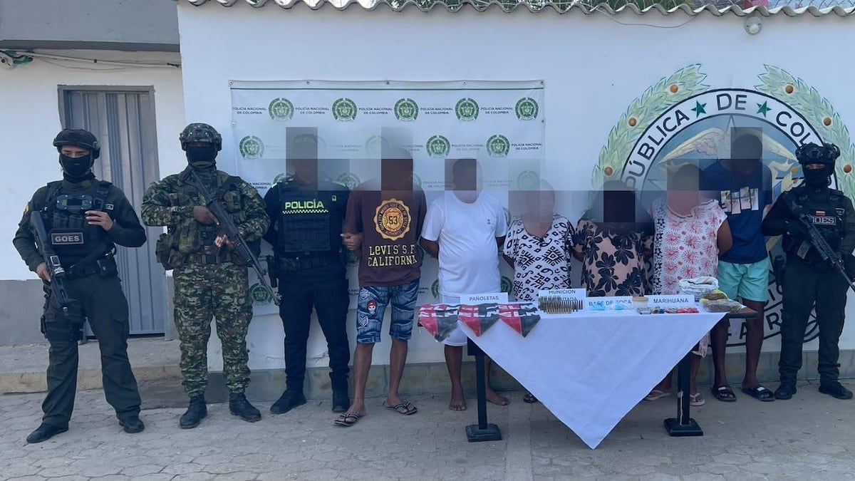 Seis capturados en Uribia por presuntos vínculos con el Eln