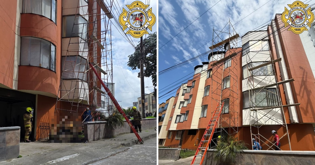 Dos obreros murieron electrocutados en una fachada de Manizales