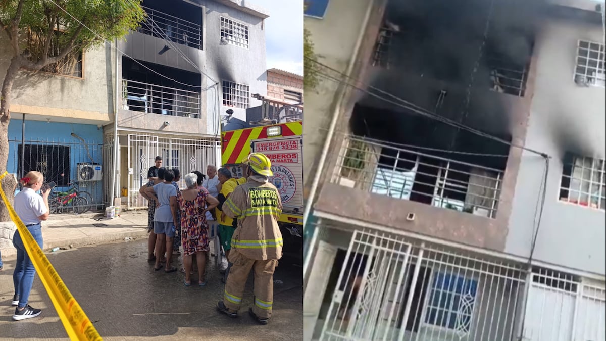 Incendio en Santa Marta deja tres muertos, entre ellos dos niños