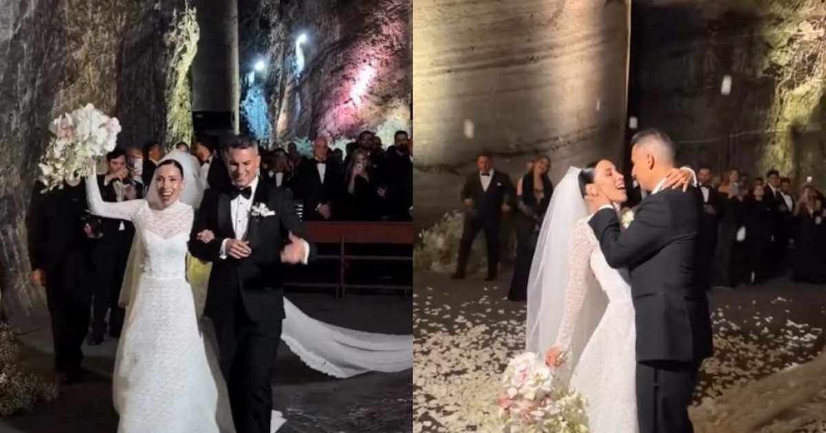 Luisa Fernanda W y Pipe Bueno se casaron en la Catedral de Sal