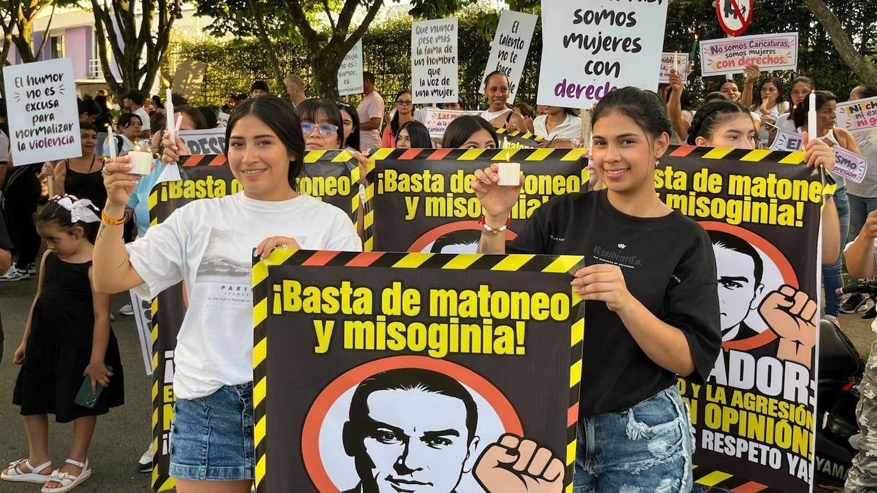Mujeres marchan en Pereira contra Matador por caricatura a Ana Lucía P