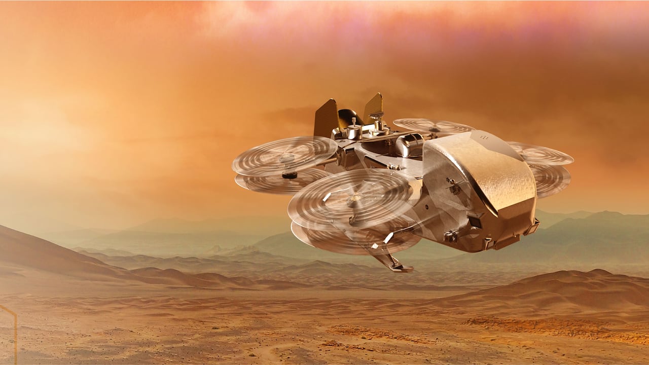 La NASA lanzará en 2028 el helicóptero Dragonfly hacia Titán