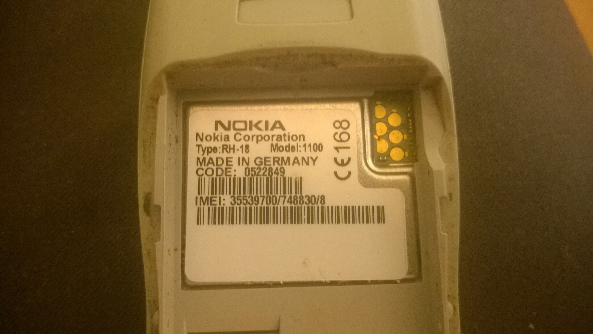 Nokia 1100 se vende entre 25 y 40 dólares en segunda mano
