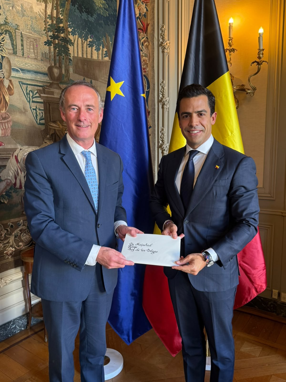 El rey de Bélgica recibirá al embajador Juan Gonzalo Ospina