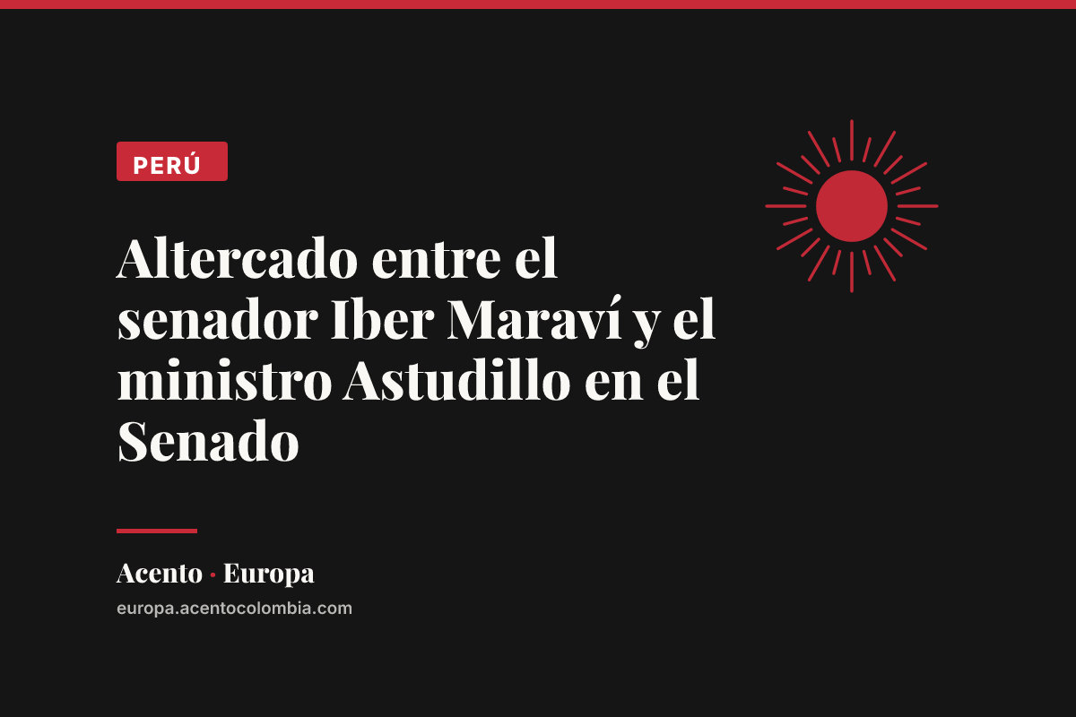 Altercado entre el senador Iber Maraví y el ministro Astudillo en el Senado