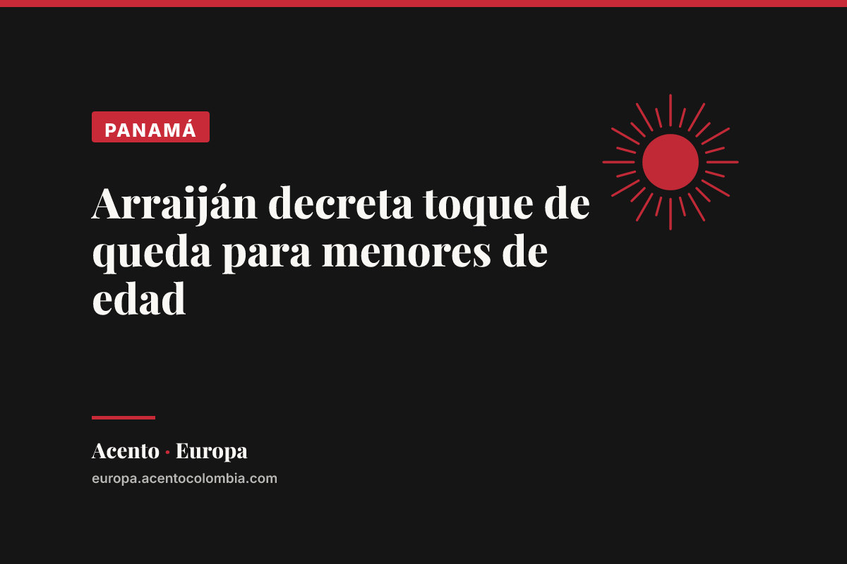 Arraiján decreta toque de queda para menores de edad