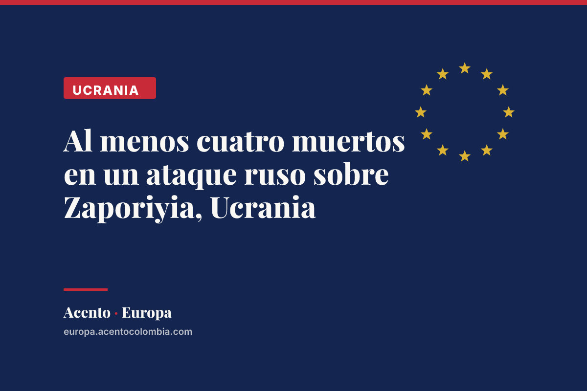 Al menos cuatro muertos en un ataque ruso sobre Zaporiyia, Ucrania