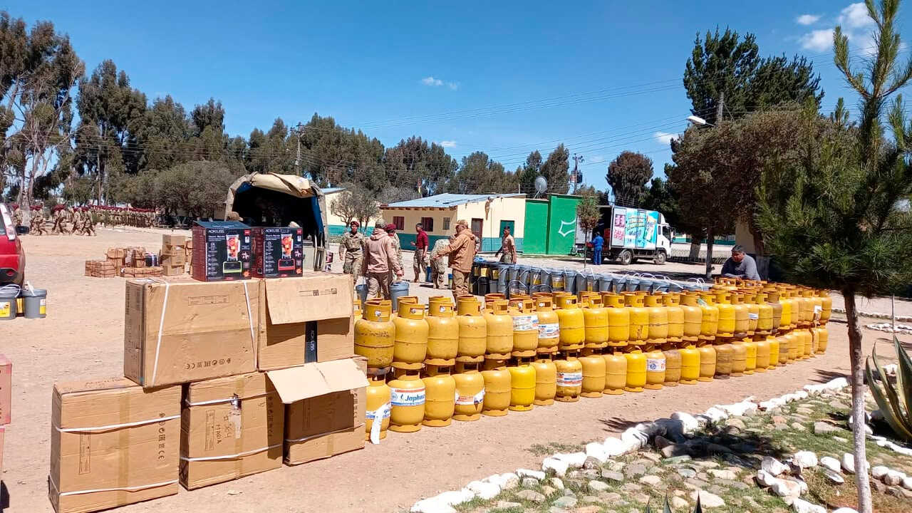 Bolivia decomisa 555 garrafas de GLP en zonas fronterizas en 2025