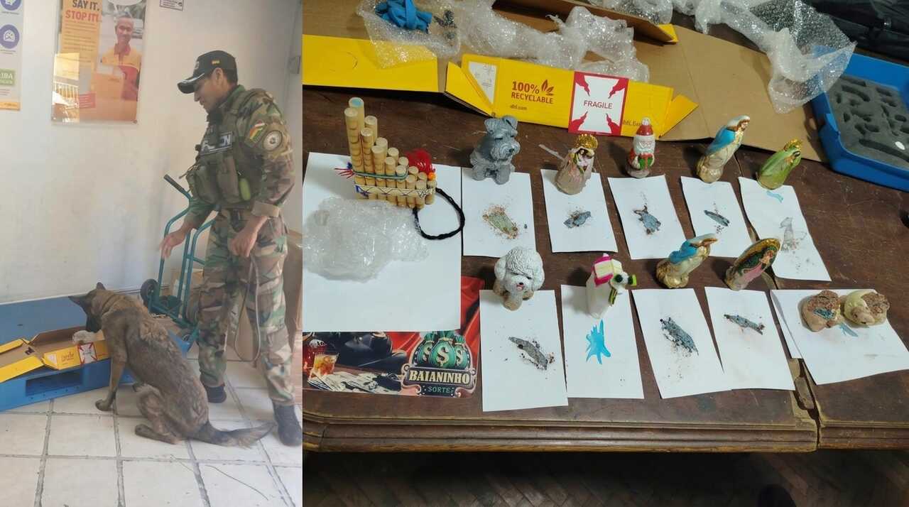 Bolivia: hallan cocaína oculta en artesanías religiosas con destino a Países Bajos