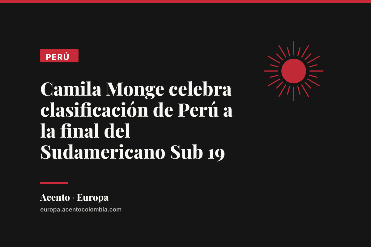 Camila Monge celebra clasificación de Perú a la final del Sudamericano Sub 19