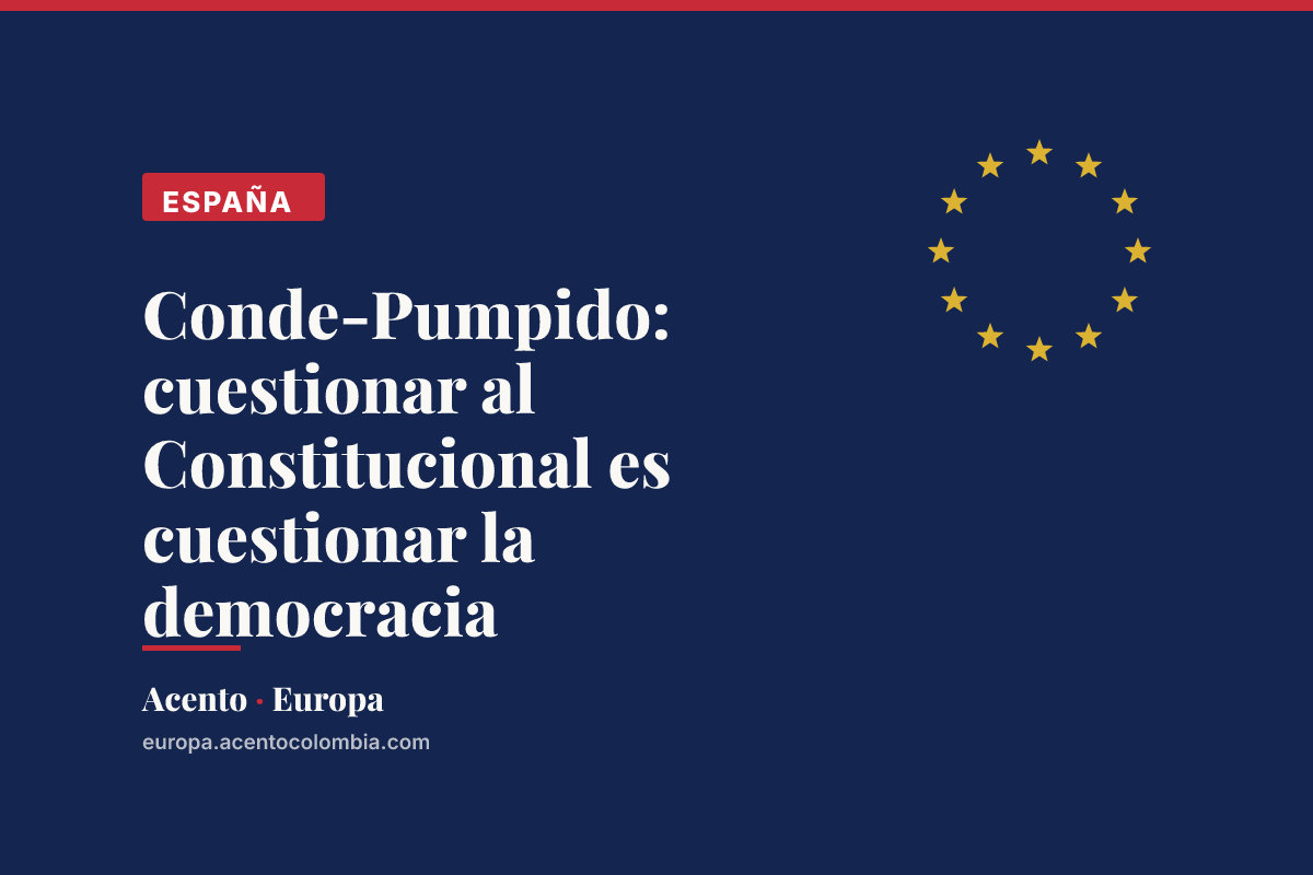 Conde-Pumpido: cuestionar al Constitucional es cuestionar la democracia