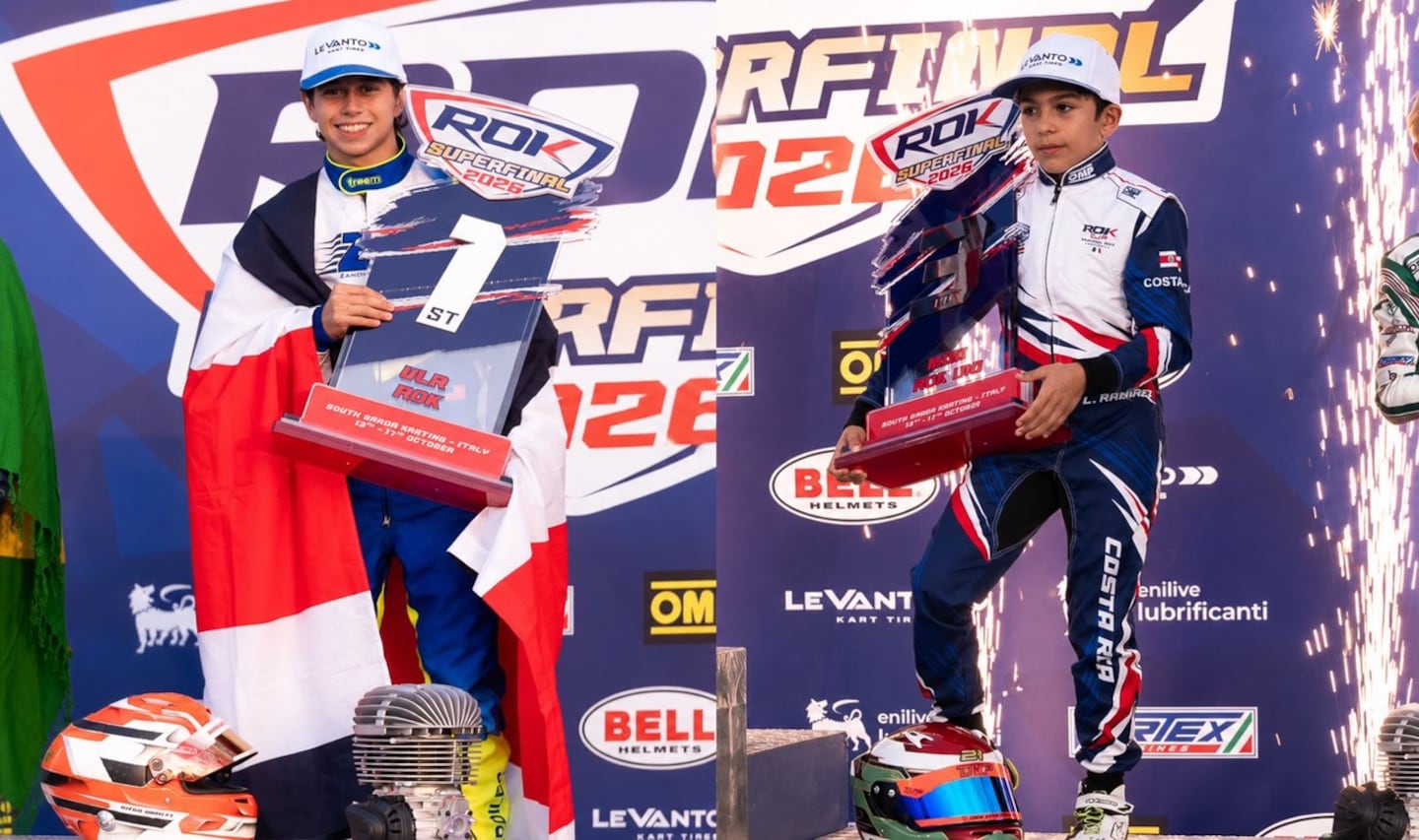 Costa Rica logra dos podios en el Mundial de Kartismo en Italia