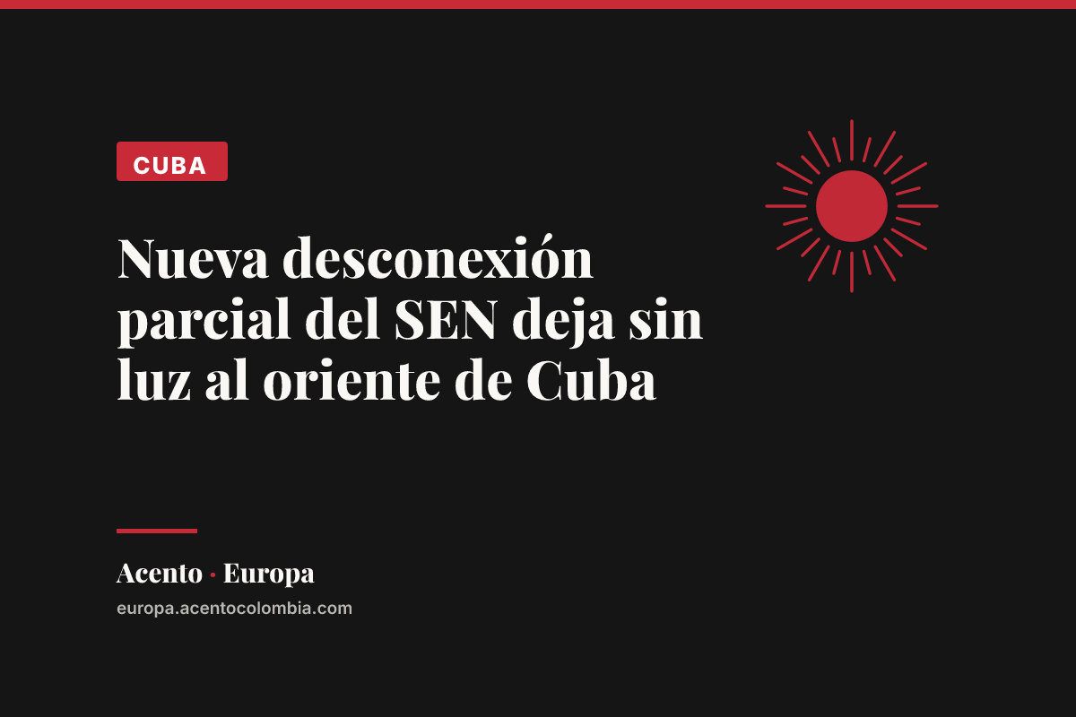 Nueva desconexión parcial del SEN deja sin luz al oriente de Cuba