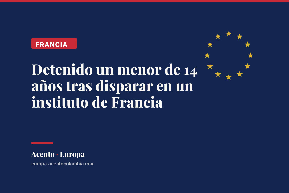 Detenido un menor de 14 años tras disparar en un instituto de Francia