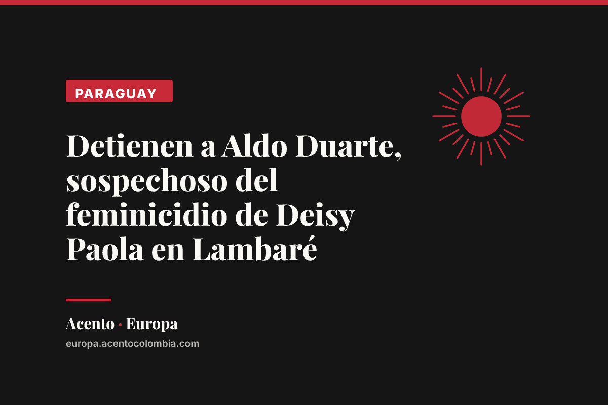 Detienen a Aldo Duarte, sospechoso del feminicidio de Deisy Paola en Lambaré