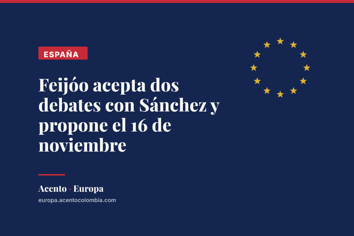 Feijóo acepta dos debates con Sánchez y propone el 16 de noviembre