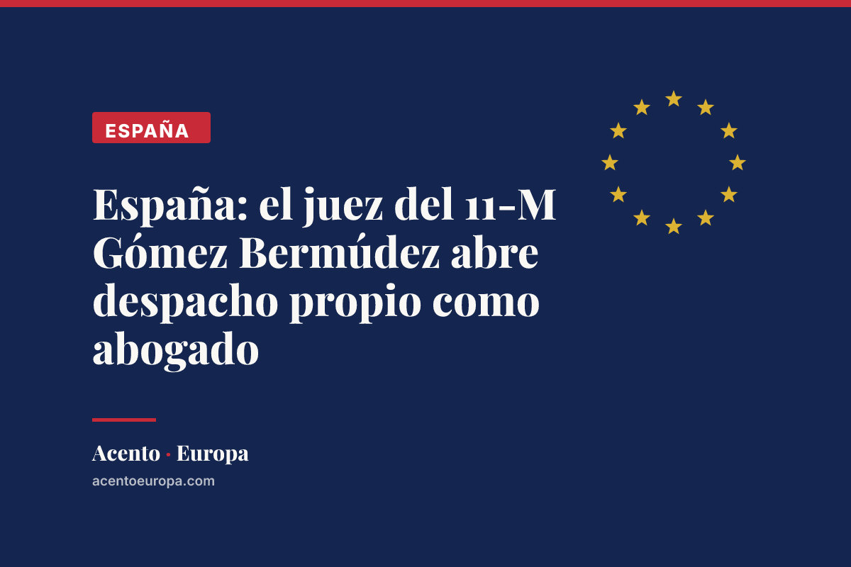 España: el juez del 11-M Gómez Bermúdez abre despacho propio como abogado