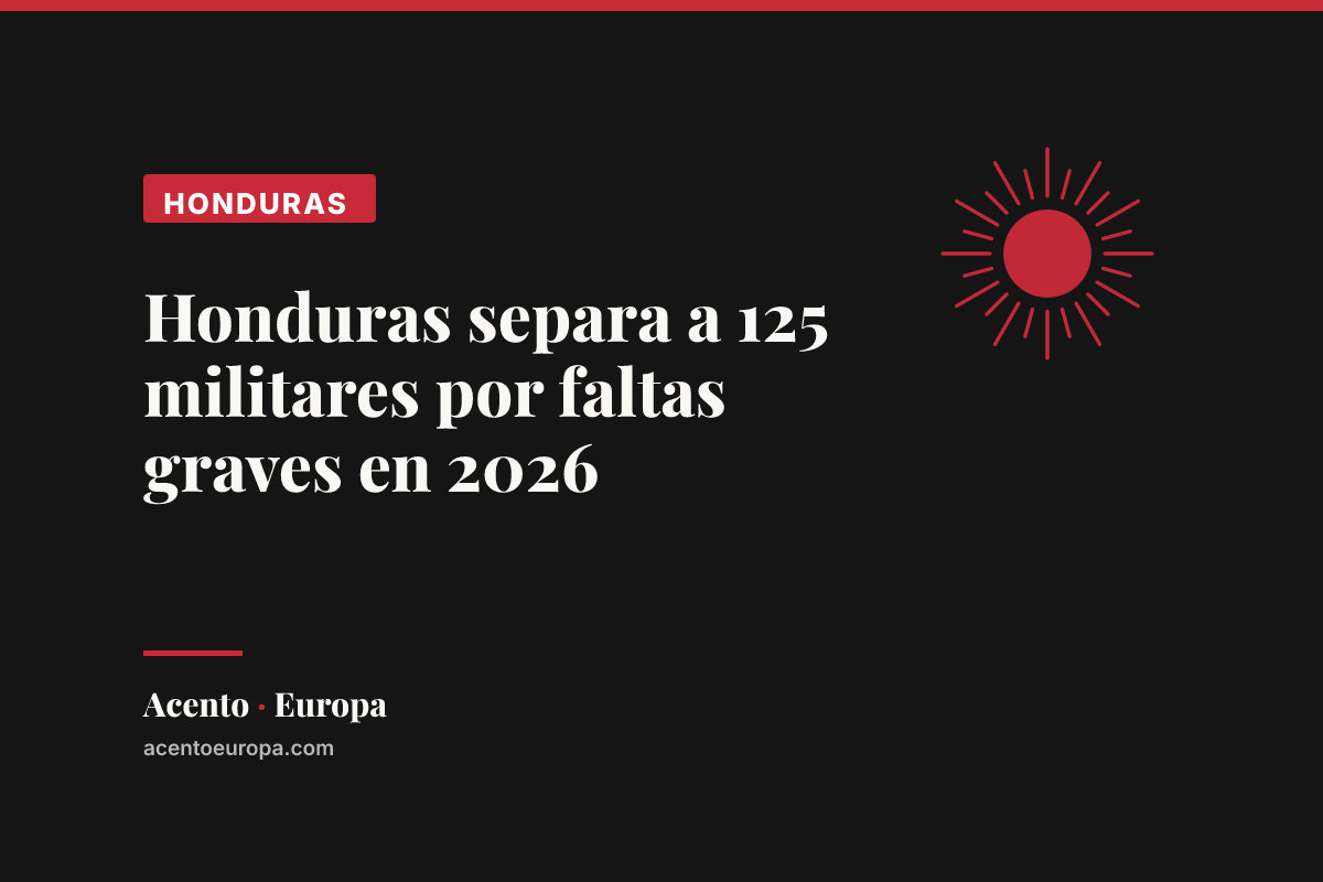 Honduras separa a 125 militares por faltas graves en 2026