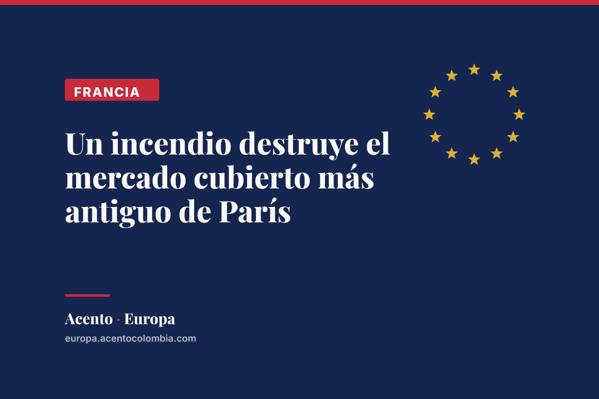 Un incendio destruye el mercado cubierto más antiguo de París