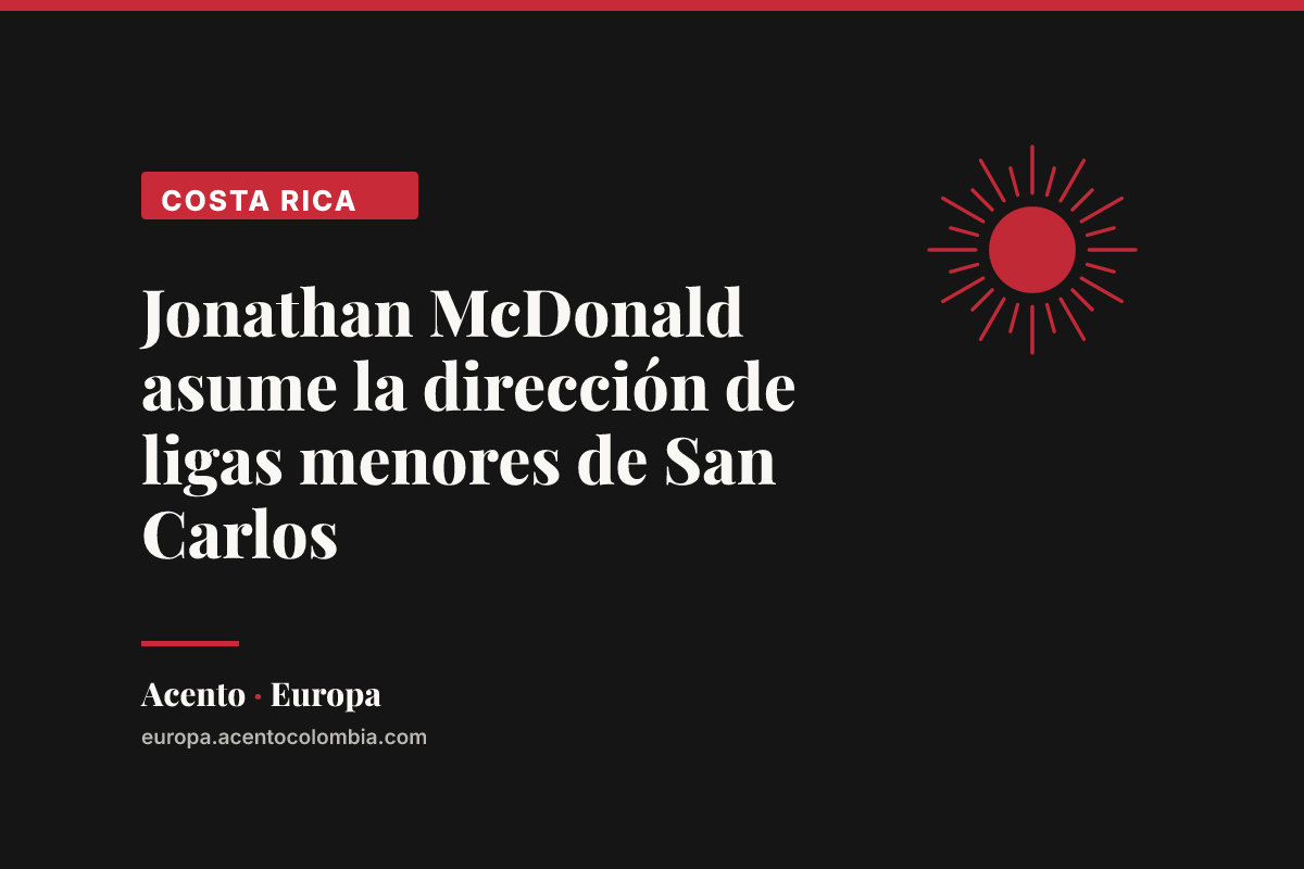 Jonathan McDonald asume la dirección de ligas menores de San Carlos