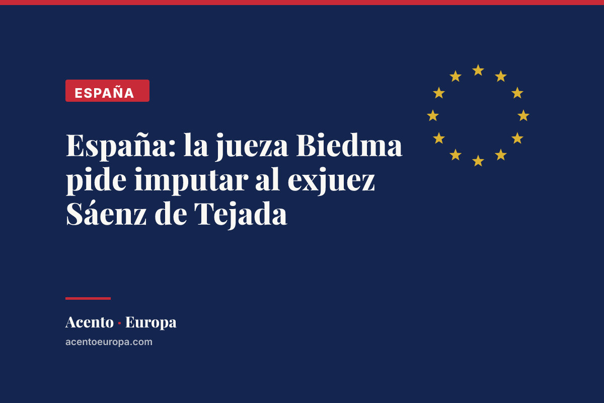 España: la jueza Biedma pide imputar al exjuez Sáenz de Tejada