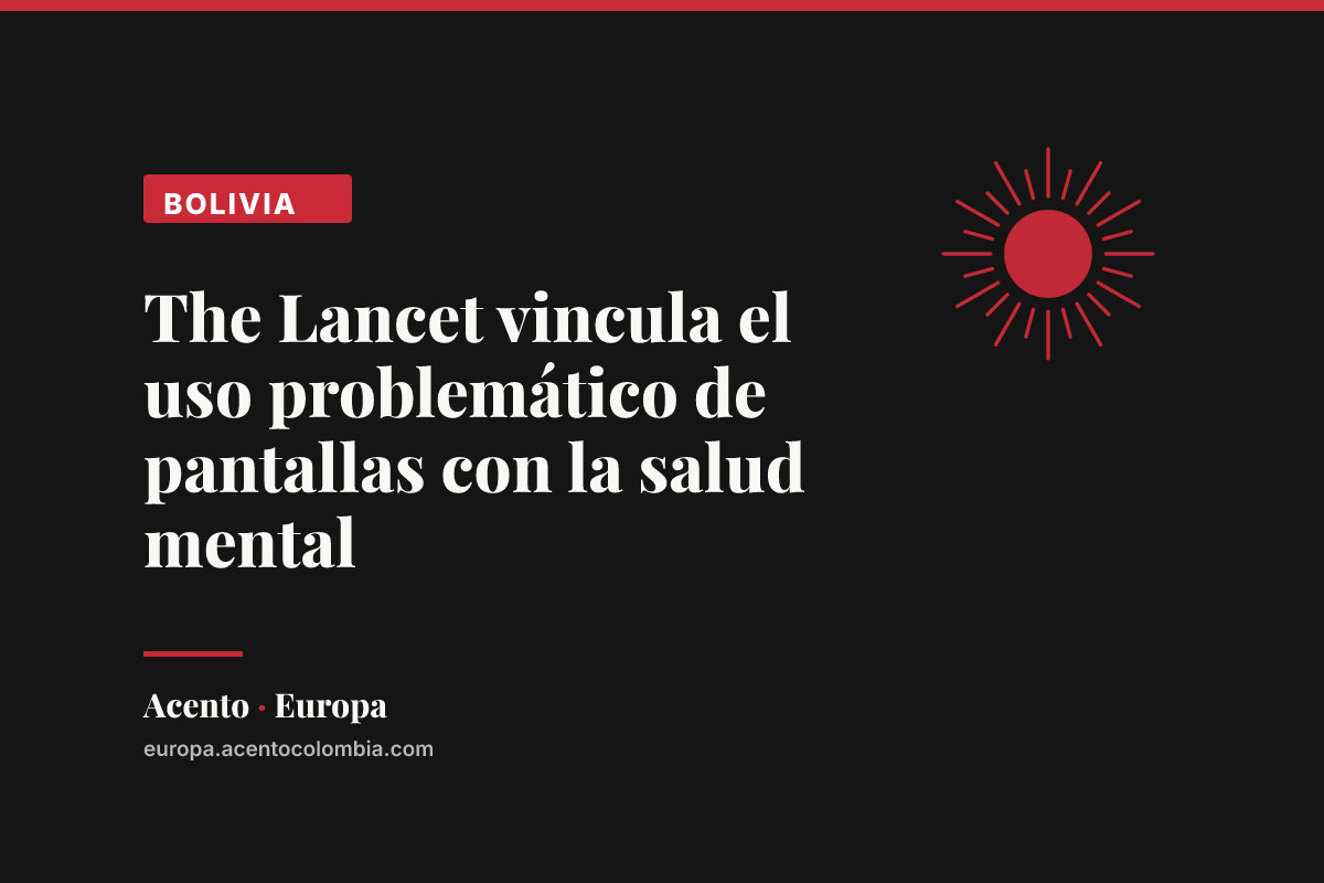 The Lancet vincula el uso problemático de pantallas con la salud mental