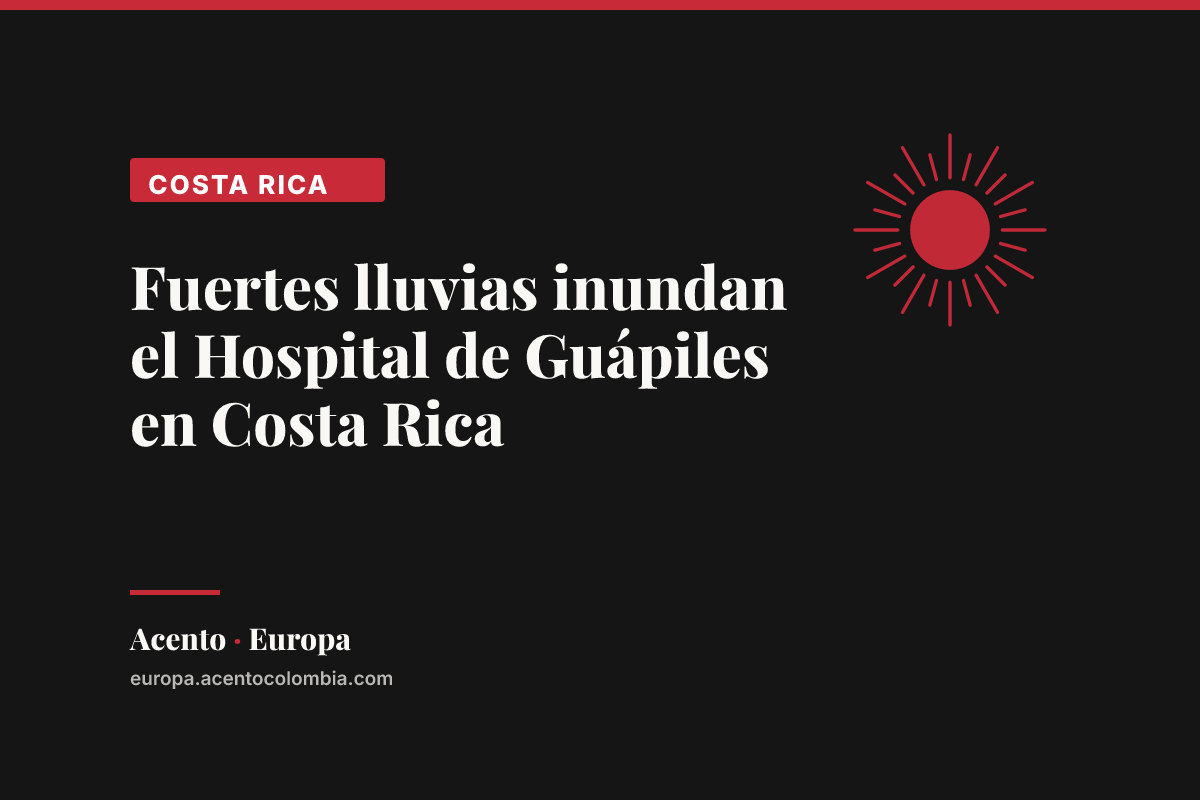 Fuertes lluvias inundan el Hospital de Guápiles en Costa Rica