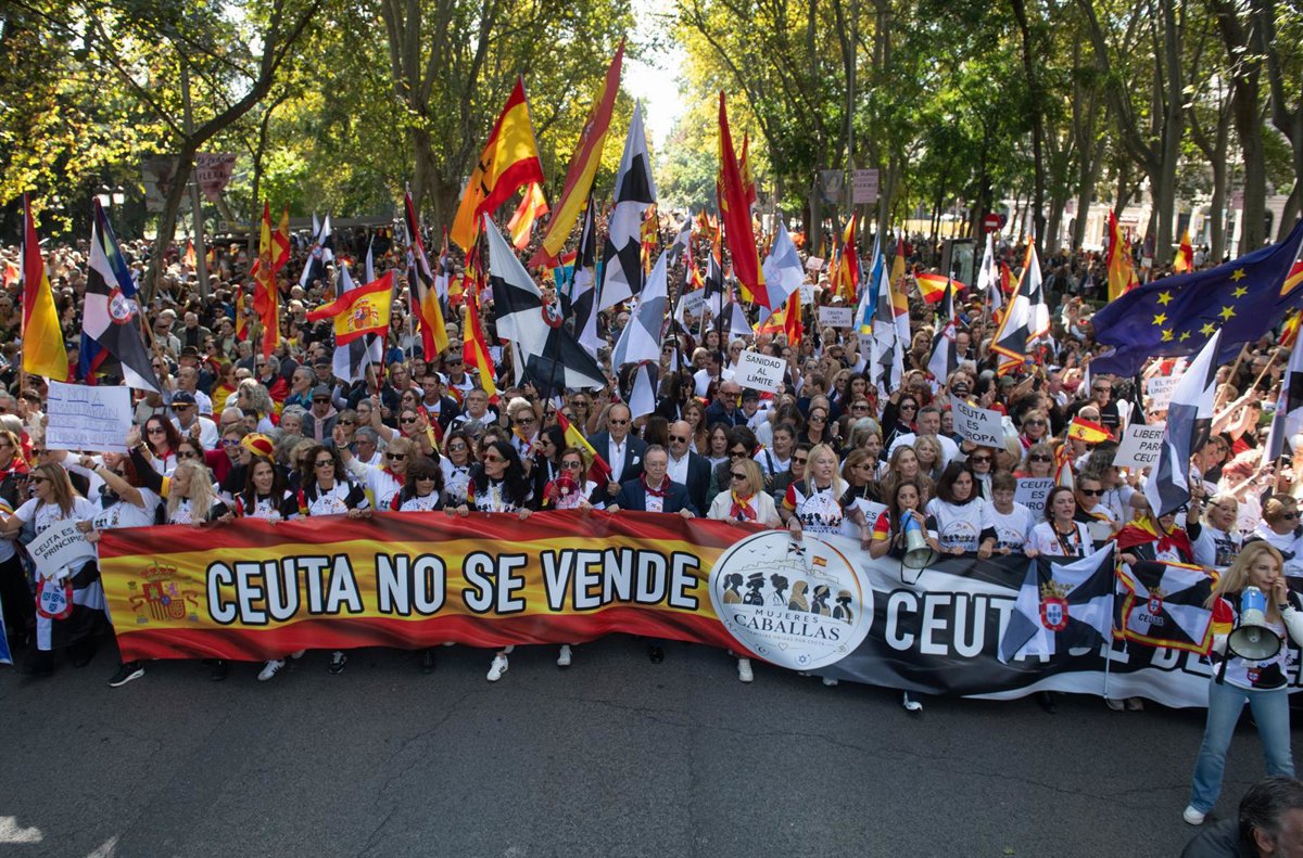 Miles de personas piden en Madrid que Ceuta vuelva a la normalidad