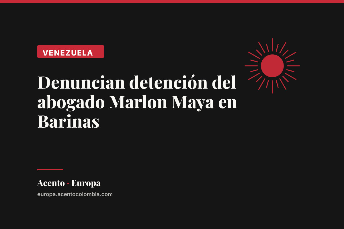 Denuncian detención del abogado Marlon Maya en Barinas