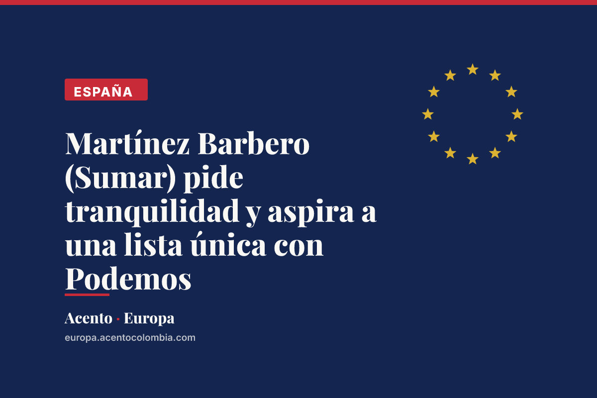 Martínez Barbero (Sumar) pide tranquilidad y aspira a una lista única con Podemos