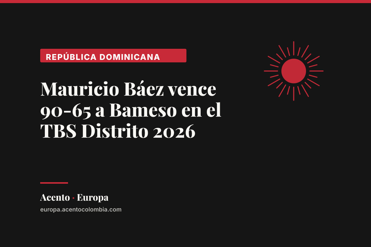 Mauricio Báez vence 90-65 a Bameso en el TBS Distrito 2026