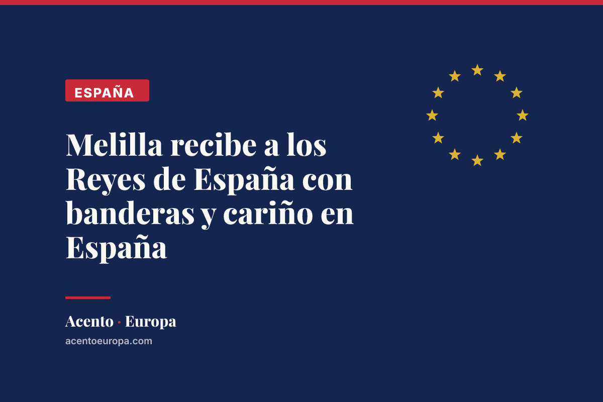 Melilla recibe a los Reyes de España con banderas y cariño en España