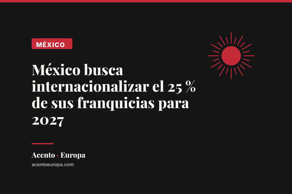 México busca internacionalizar el 25 % de sus franquicias para 2027