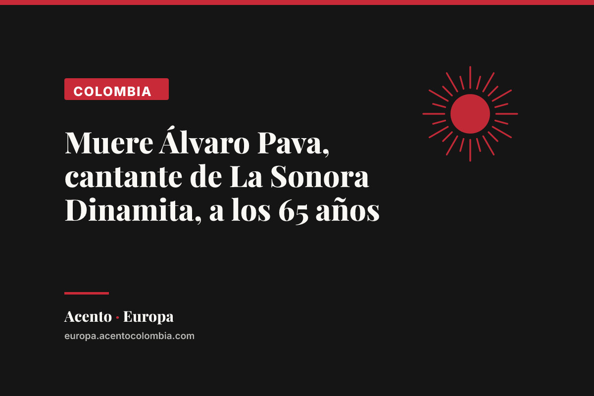 Muere Álvaro Pava, cantante de La Sonora Dinamita, a los 65 años