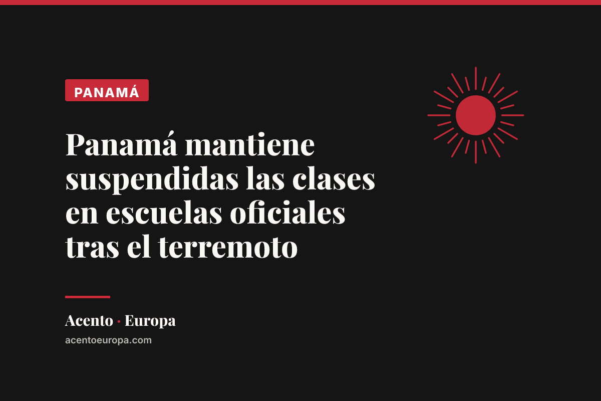 Panamá mantiene suspendidas las clases en escuelas oficiales tras el terremoto