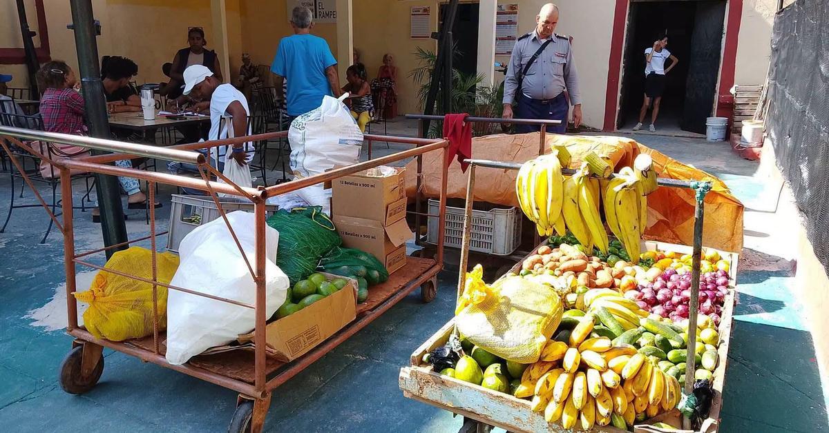 Policía de Cuba confisca carretillas en el mercado de 17 y K