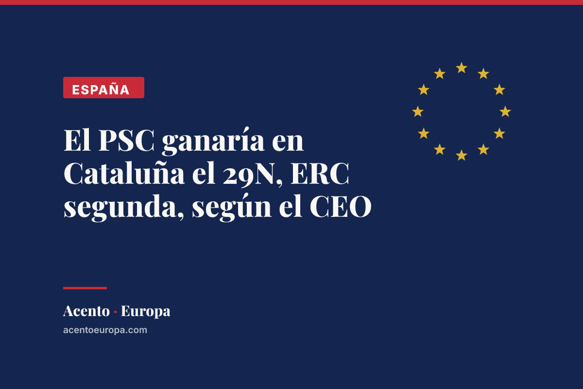 El PSC ganaría en Cataluña el 29N, ERC segunda, según el CEO
