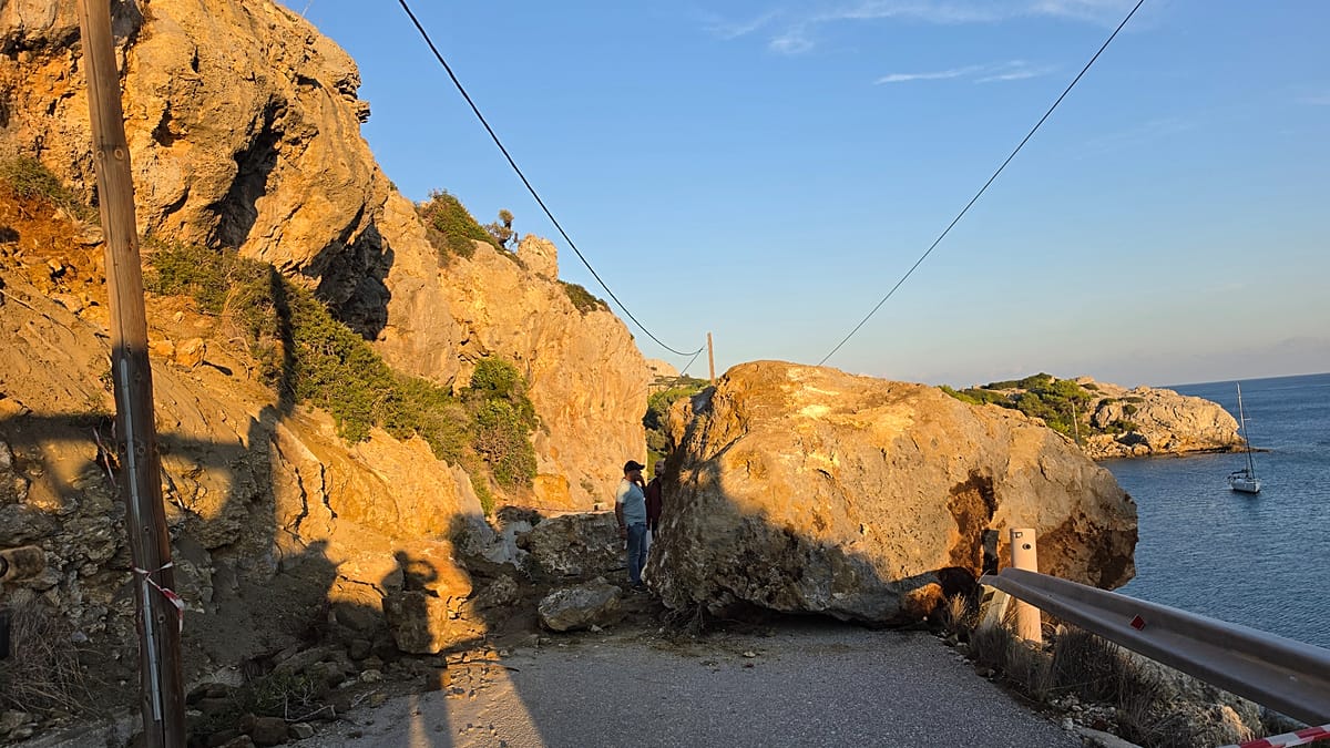 Rescatan a 250 personas tras un derrumbe en Rodas, Grecia