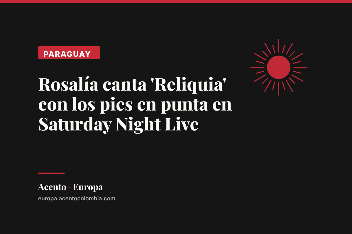 Rosalía canta 'Reliquia' con los pies en punta en Saturday Night Live