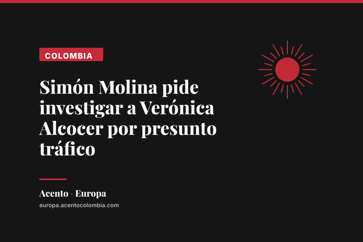 Simón Molina pide investigar a Verónica Alcocer por presunto tráfico