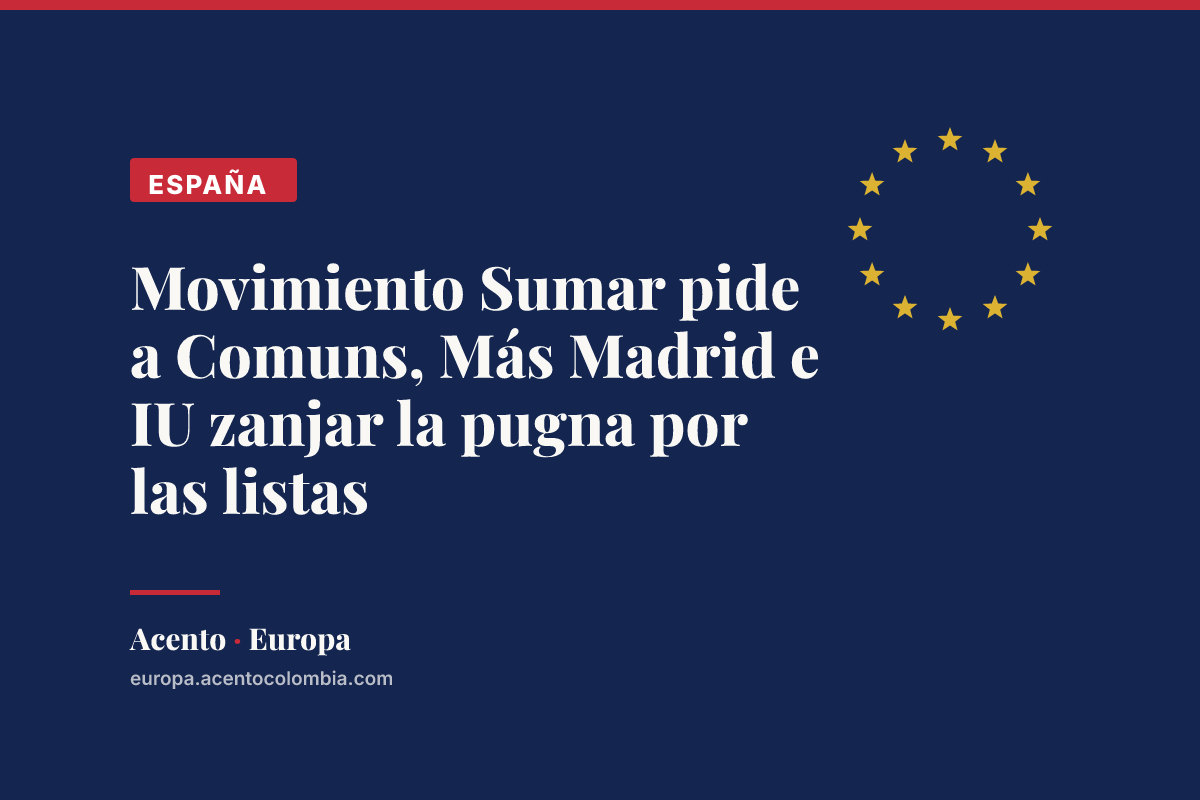 Movimiento Sumar pide a Comuns, Más Madrid e IU zanjar la pugna por las listas